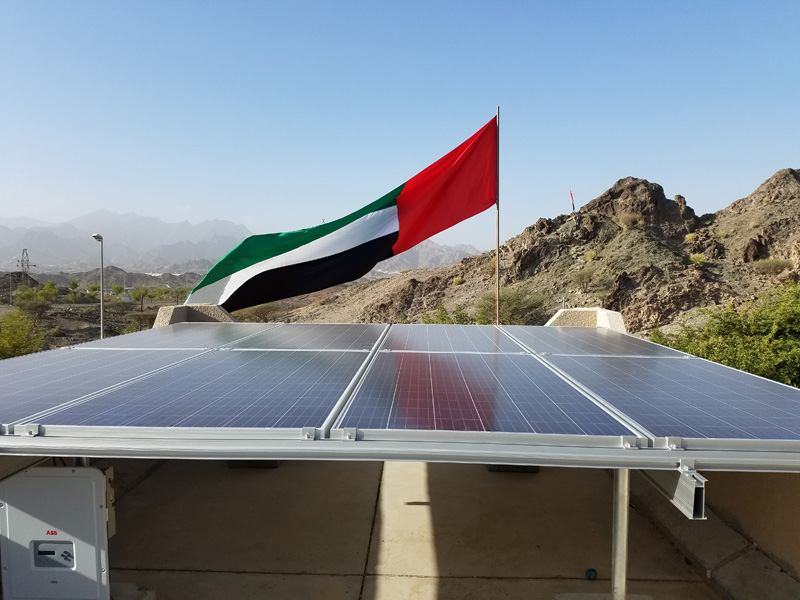 4.4KW-Estructura de montaje solar de Abu Dhabi
