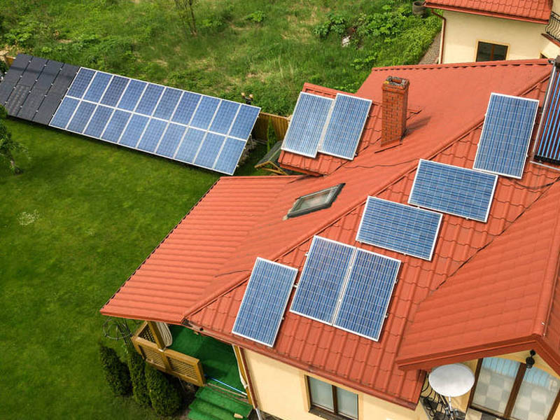 Estructura de montaje solar de techo de tejas de 8.5KW