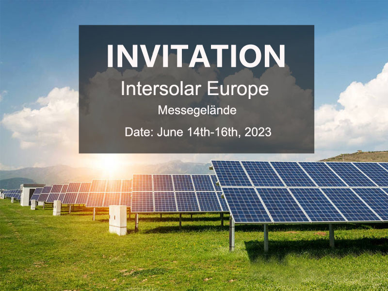Bienvenido a Intersolar Europe Fecha del 14 al 16 de junio