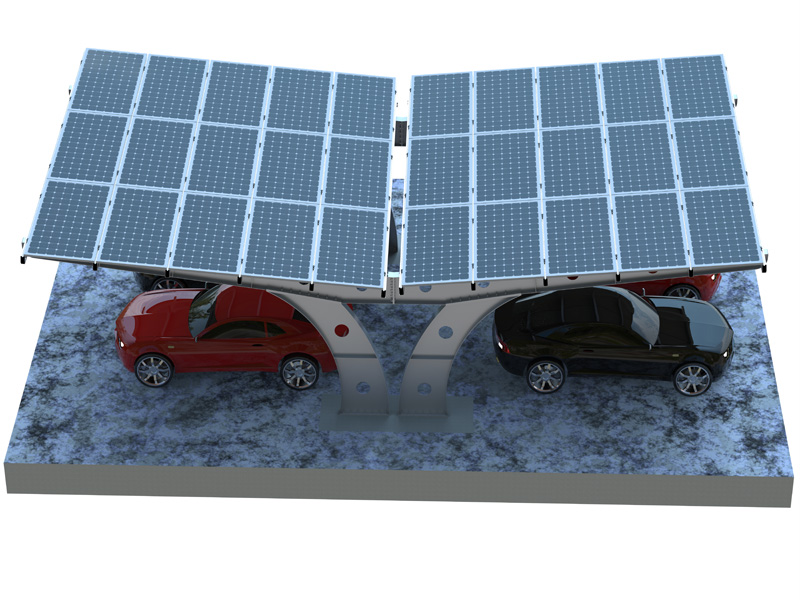 Cochera solar voladiza de acero OEM para uso comercial y residencial